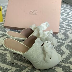 A.D & Daughters white heels